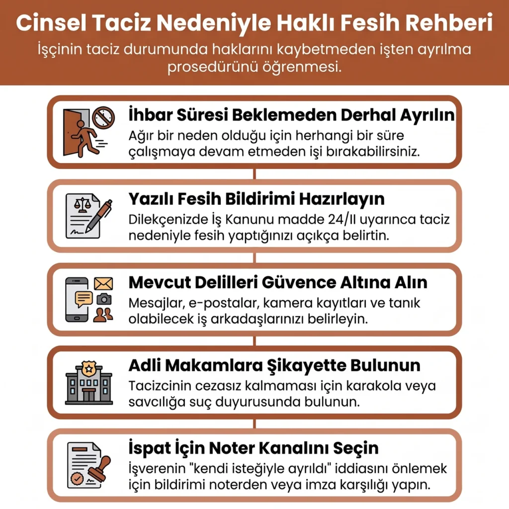Cinsel Tacize Uğrayan İşçinin Yapması Gerekenler