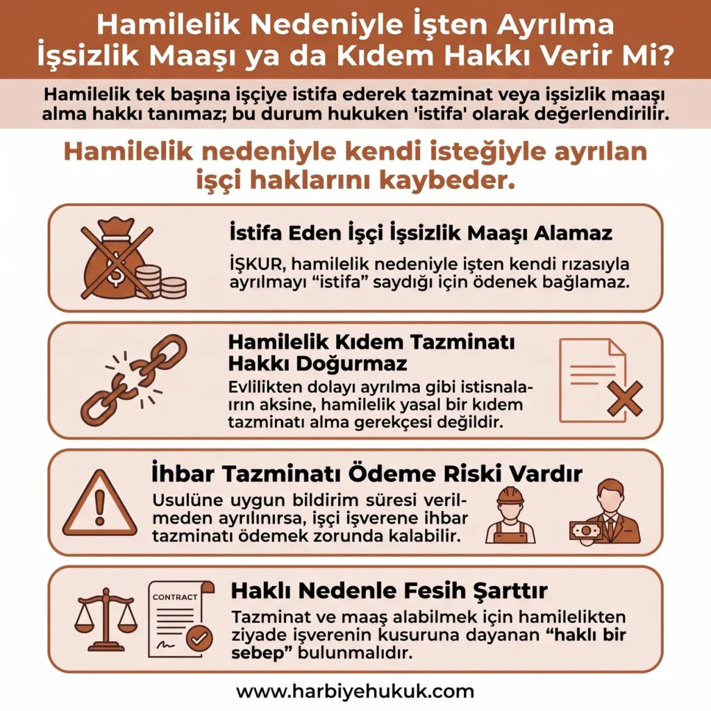 Hamilelik Nedeniyle İşten Ayrılma İşsizlik Maaşı ya da Kıdem Hakkı Verir Mi?