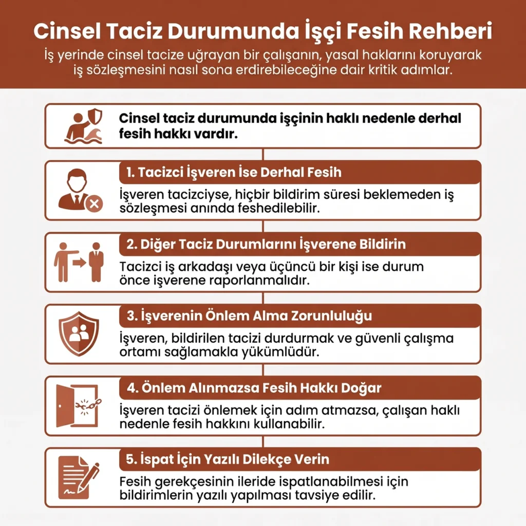 İşçinin Cinsel Tacize Uğraması Durumunda Fesih Süreci