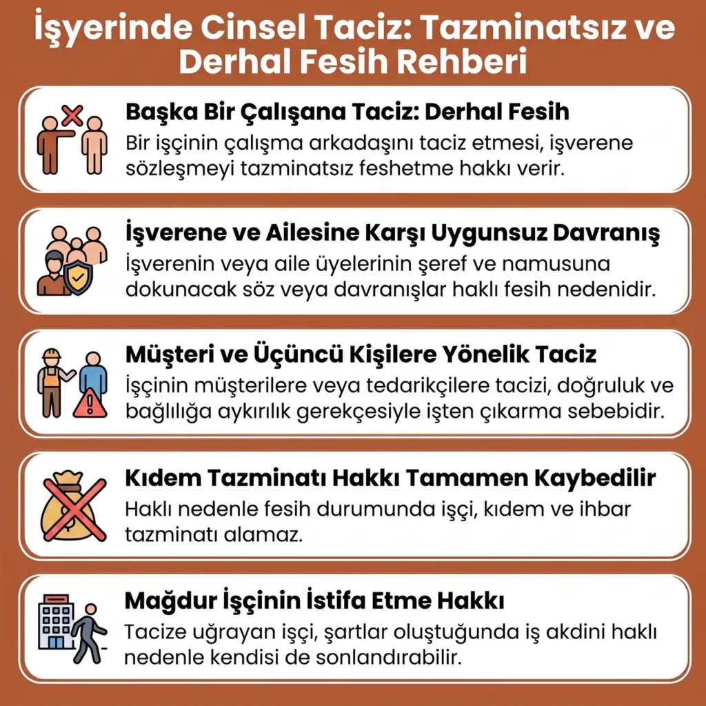 İşçinin Cinsel Tacizi ve Fesih Hakları