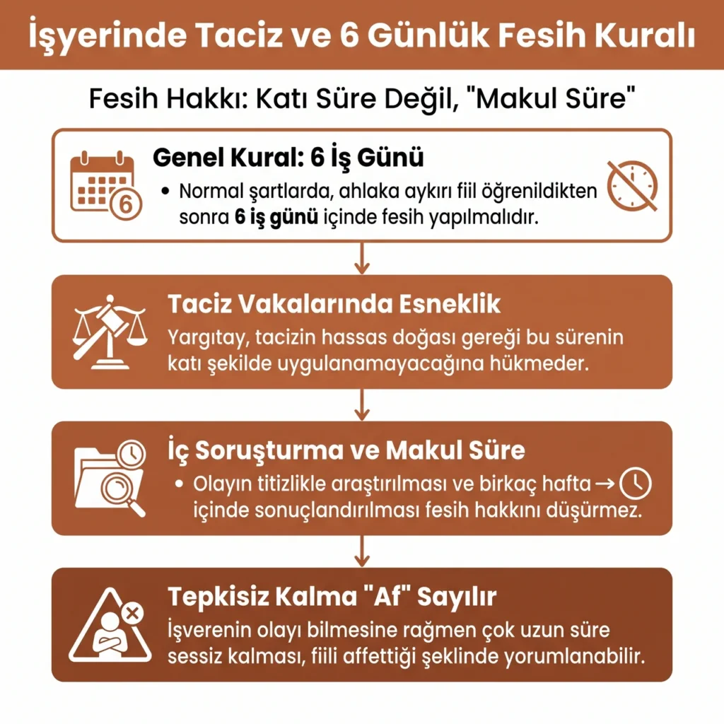 İşyerinde Cinsel Taciz Fesih Kuralları