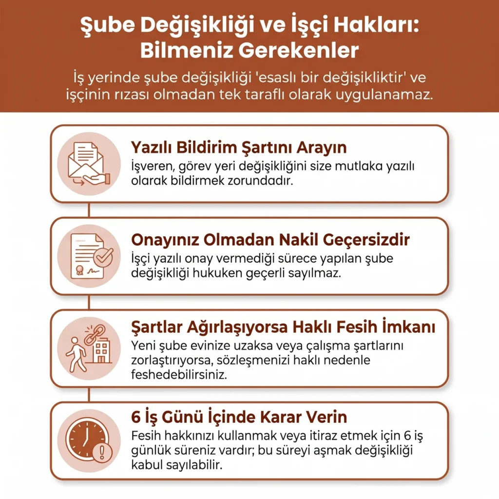 Şube Değişikliğinde İşçi Hakları