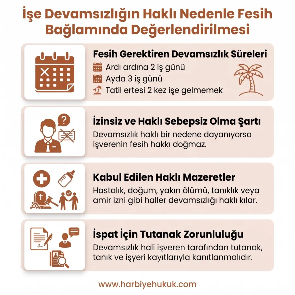 İşe Devamsızlığın Geçerli Nedenle Fesih Bağlamında Değerlendirilmesi