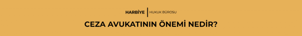 CEZA AVUKATININ ÖNEMİ NEDİR?