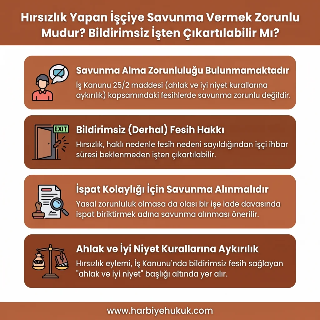 Hırsızlık Yapan İşçinin Fesih Süreci