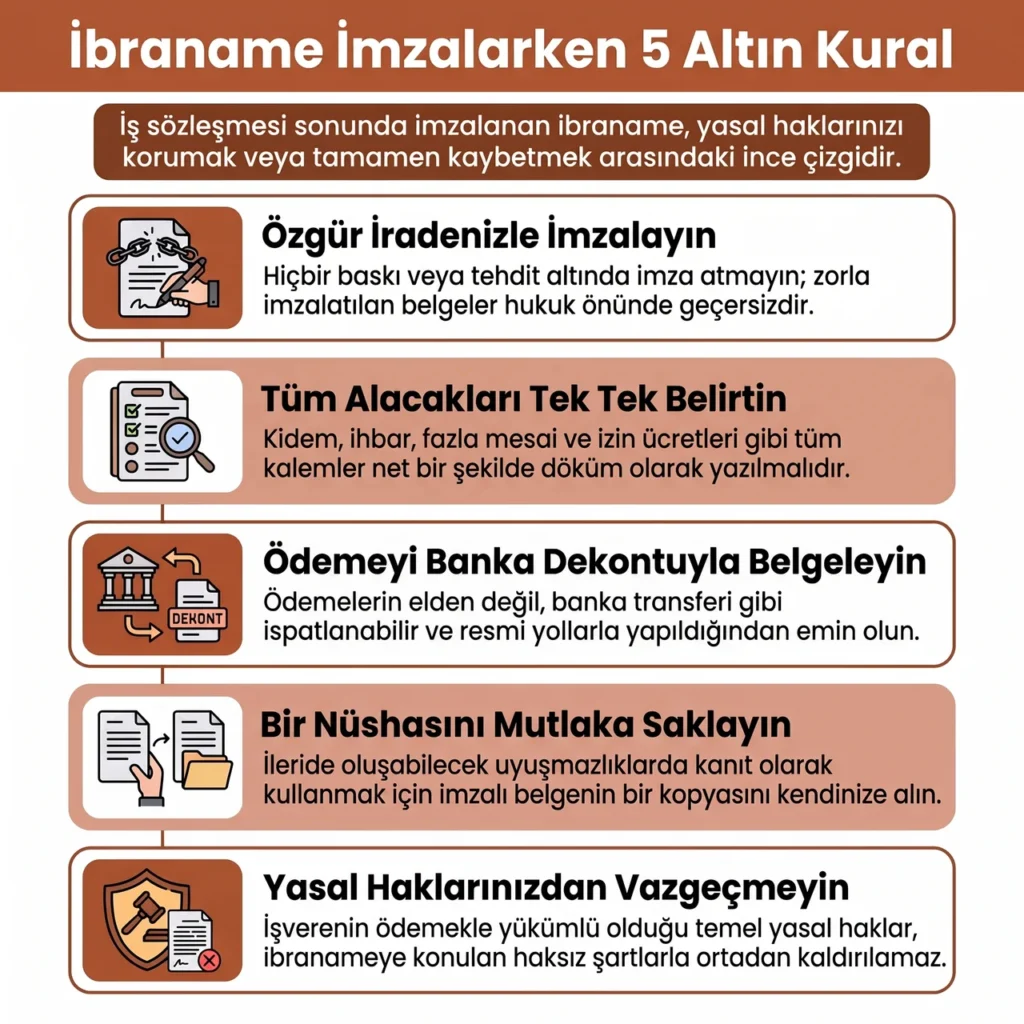 İbraname İmzalarken Kurallar