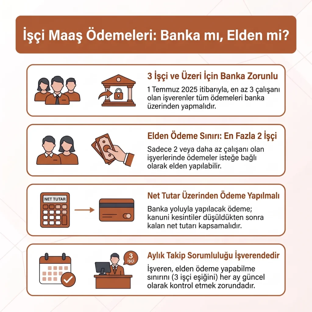 İşçiye Elden Maaş Ödeme Kuralları