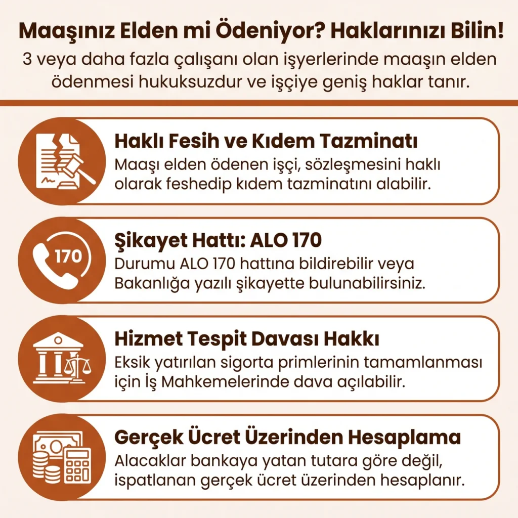 İşçiye Elden Maaş Ödenmesinde Haklar