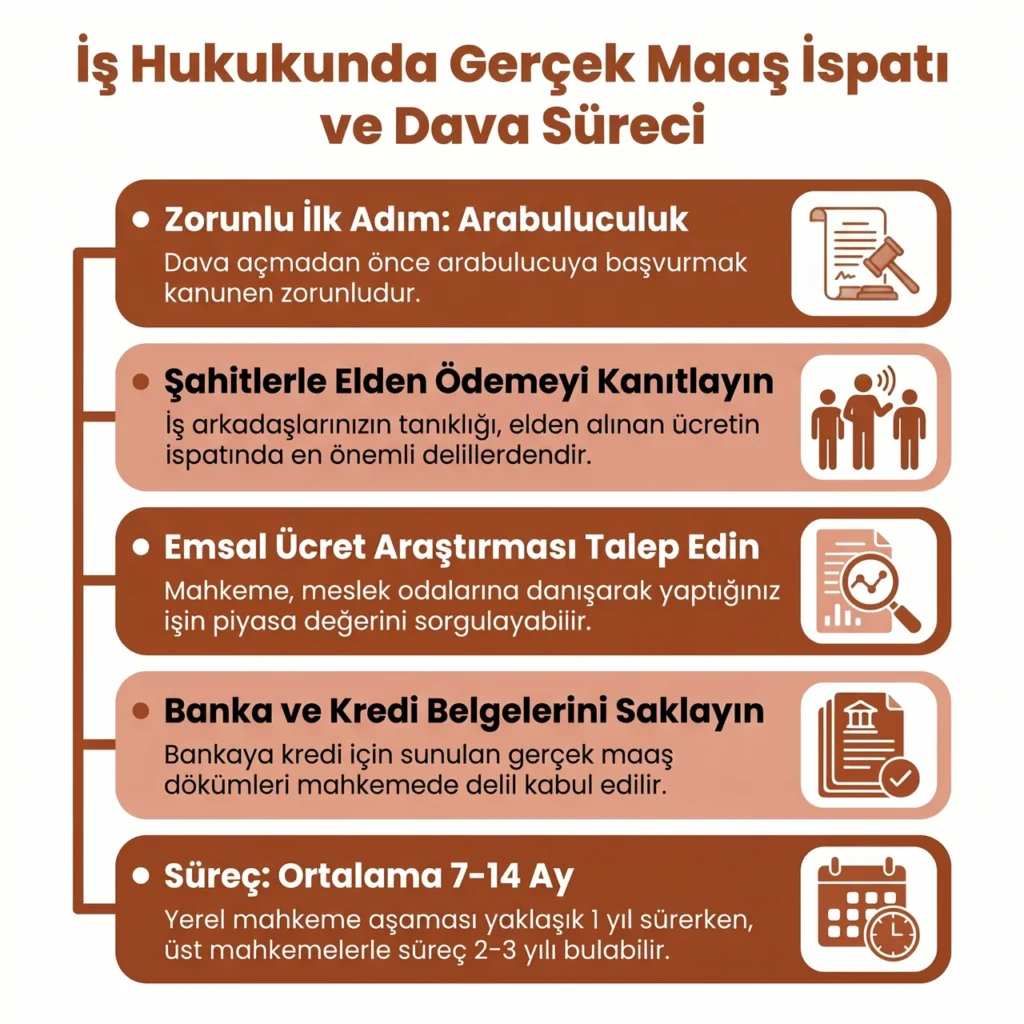 İşçiye Elden Ödemede Dava ve İspat