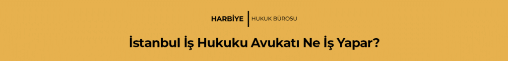 İstanbul İş Hukuku Avukatı Ne İş Yapar?