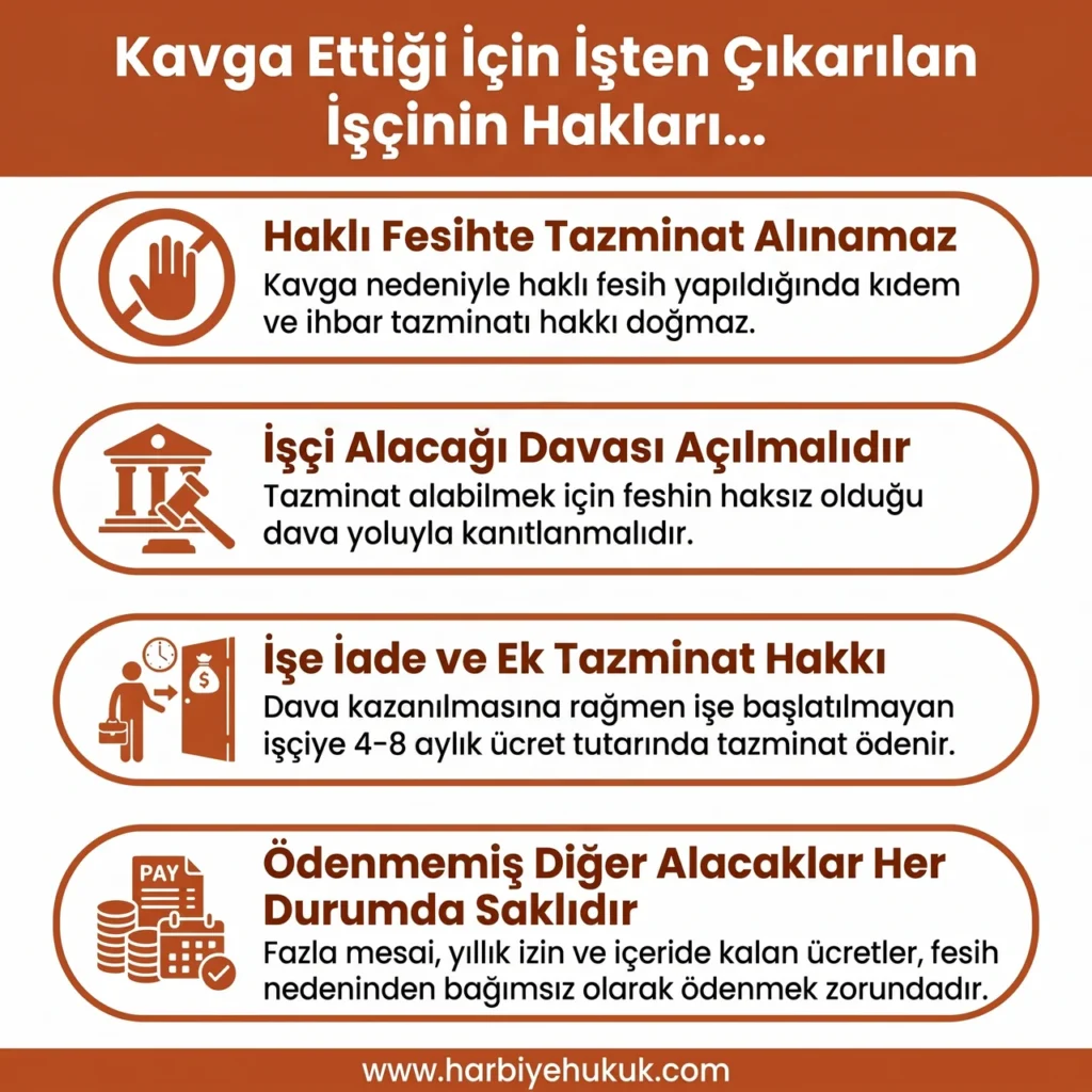 Kavga Ettiği için İşten Çıkarılan İşçinin Hakları Nelerdir?