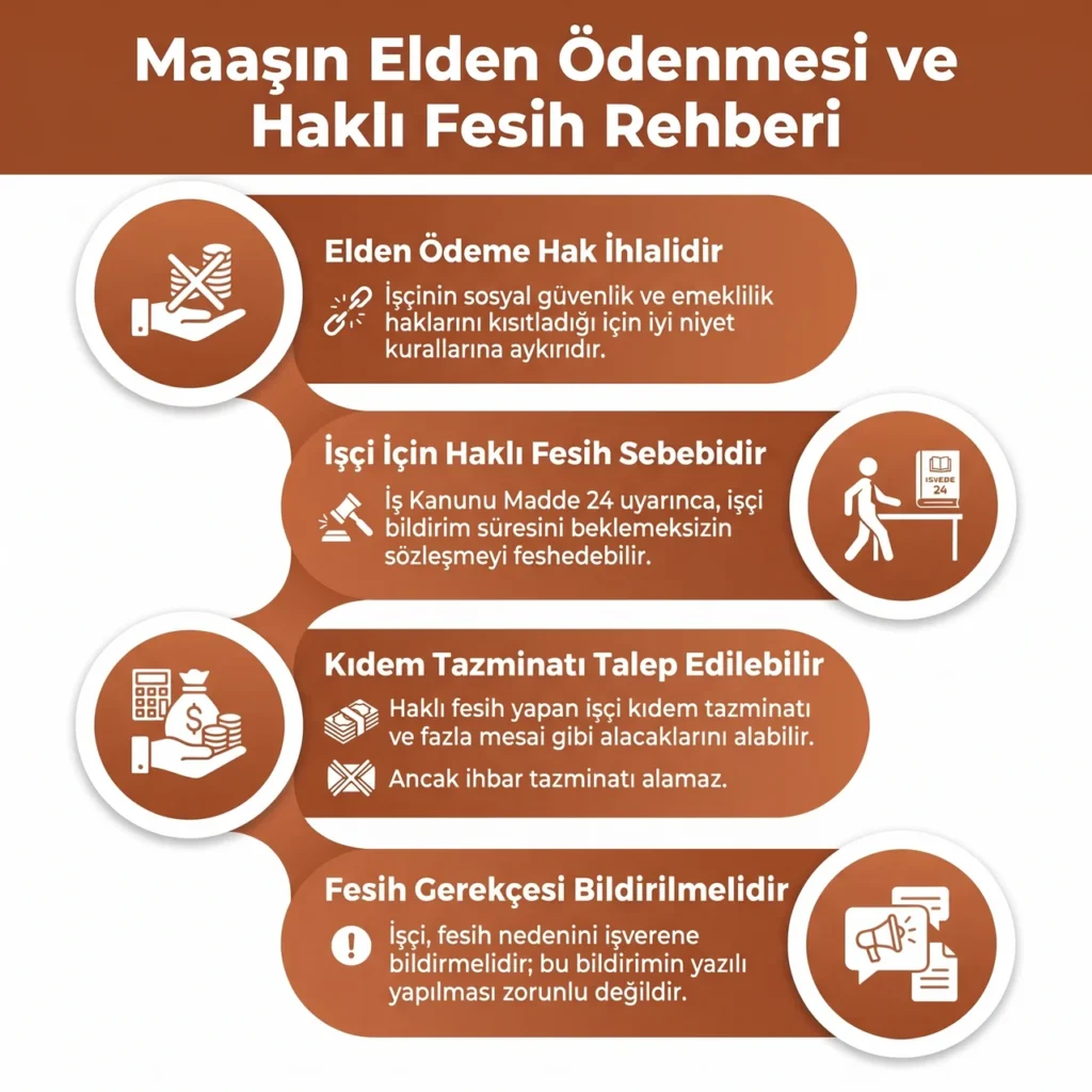 Maaşın İşçiye Elden Ödenmesi Durumu