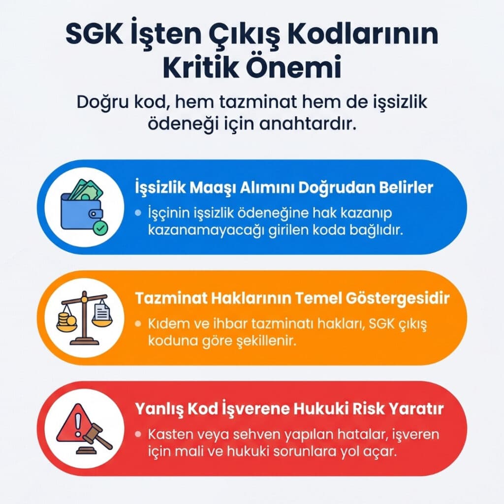 SGK İşten Çıkış Kodu Önemi