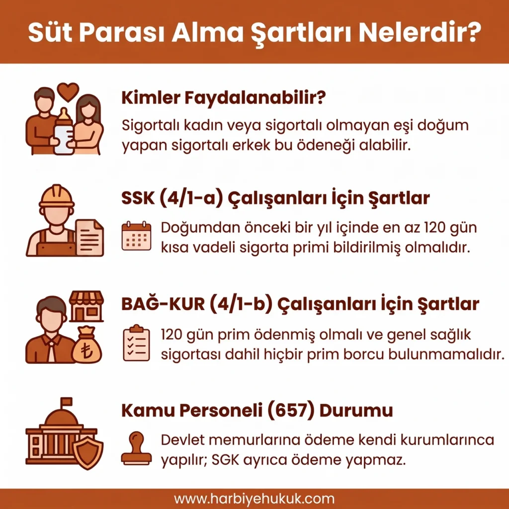 Süt Parası Alma Şartları