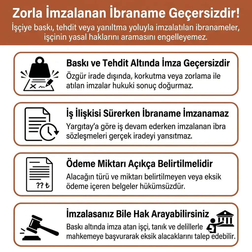 Zorla İmzalanan İbranamelerin Geçersizliği