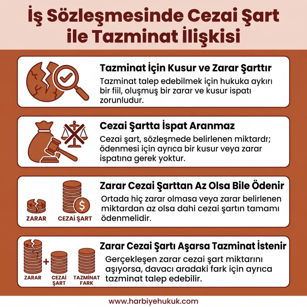 Cezai Şart ve Tazminat İlişkisi
