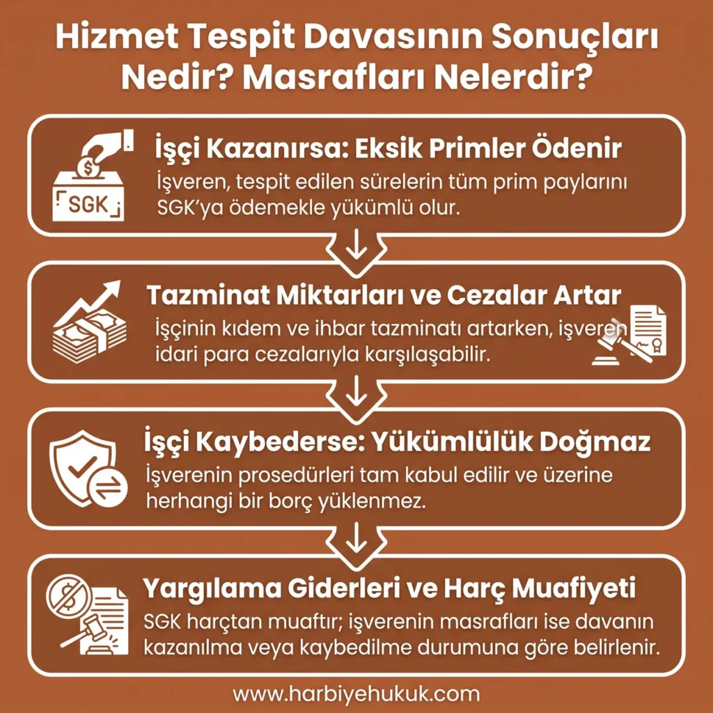 Hizmet Tespit Davasının Sonuçları Nedir? Masrafları Nelerdir?
