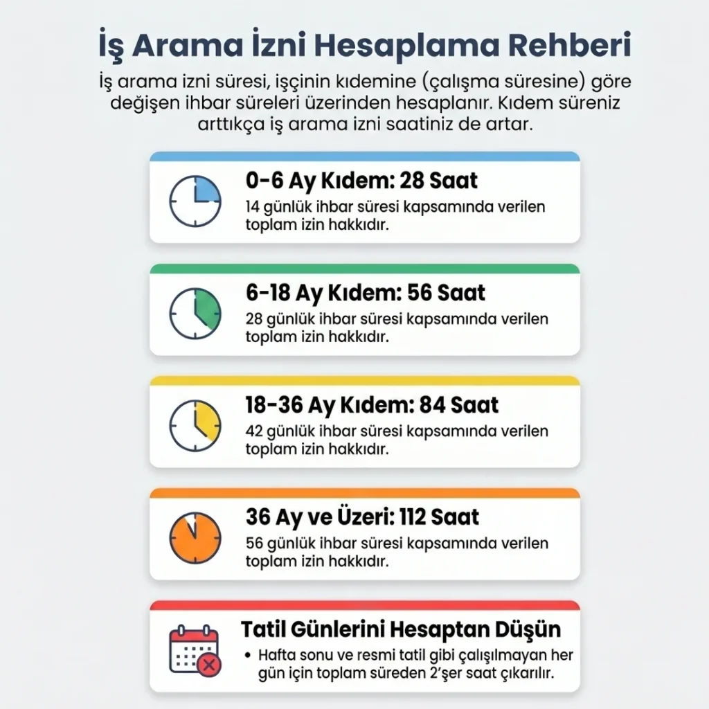 İş Arama İzni ve Süreler