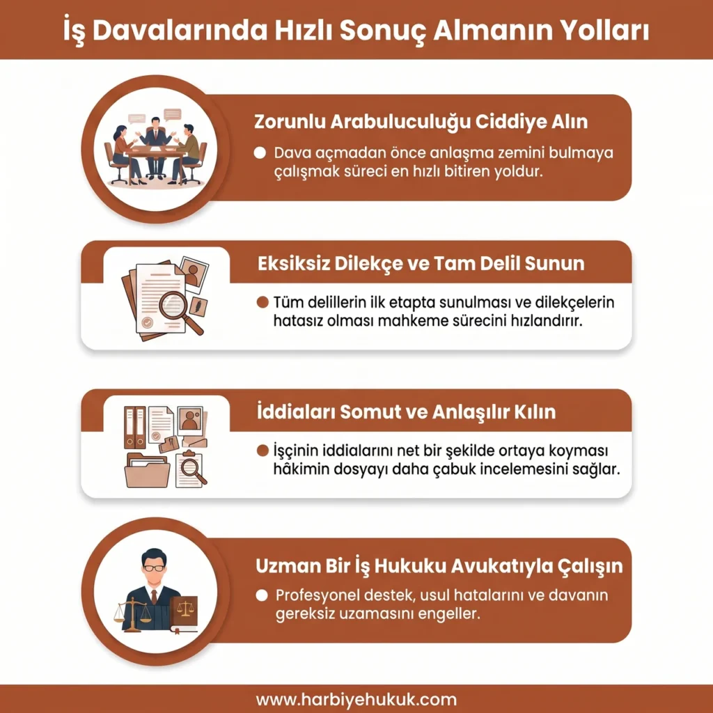 İş Davalarında Hızlı Sonuç Yolları