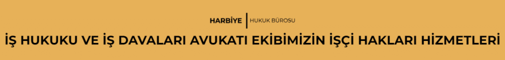 İŞ HUKUKU VE İŞ DAVALARI AVUKATI EKİBİMİZİN İŞÇİ HAKLARI HİZMETLERİ
