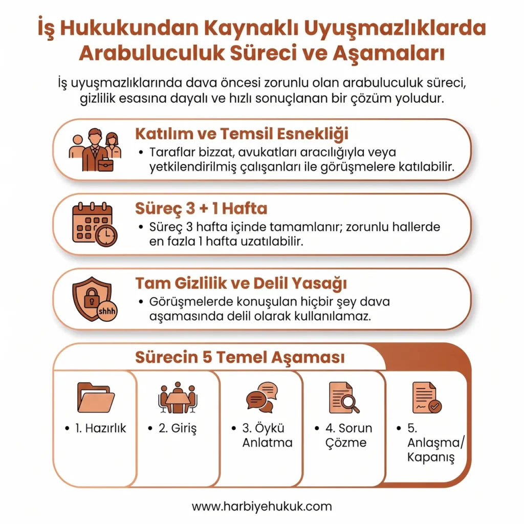 İş Hukukundan Kaynaklı Uyuşmazlıklarda Arabuluculuk Süreci ve Aşamaları