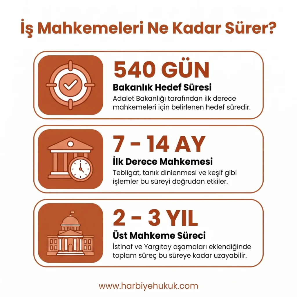 İş Mahkemesi Dava Süreleri Bilgisi