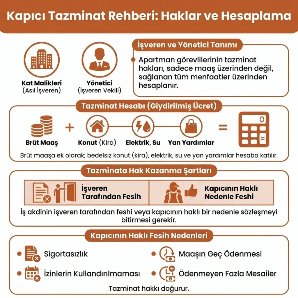 Kapıcıların Tazminat Hakkı Nasıl Hesaplanır?