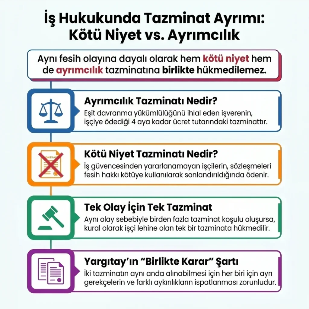 Kötü Niyet Tazminatı ve Ayrımcılık Tazminatı