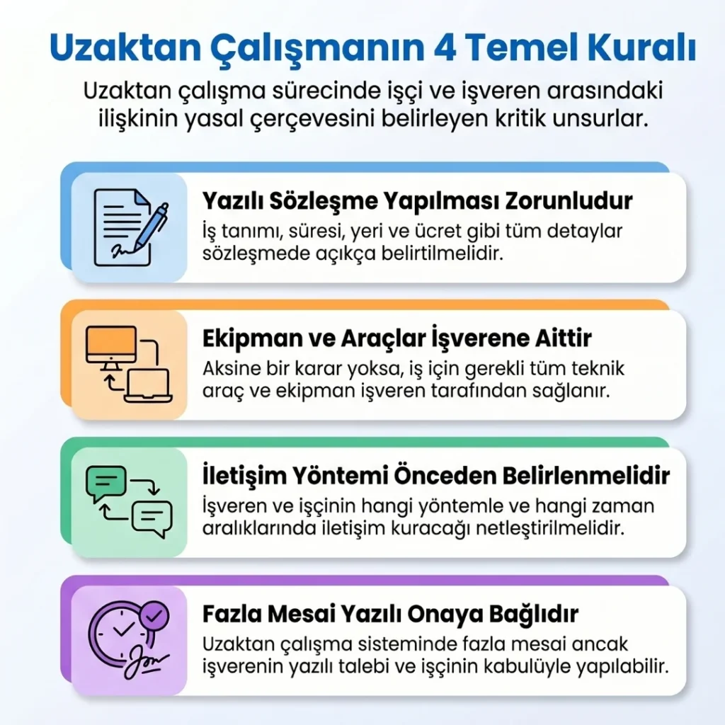 İşçinin Uzaktan Çalışma Kuralları