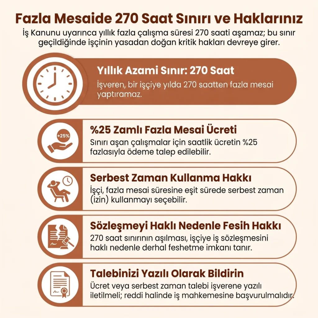 Yıllık Fazla Mesai Sınırı ve Haklar