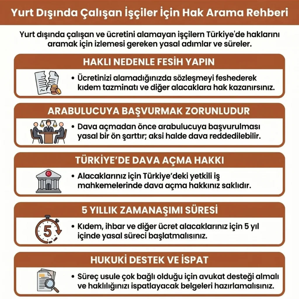 Yurt Dışında Çalışan İşçilerin Hak Arama Rehberi