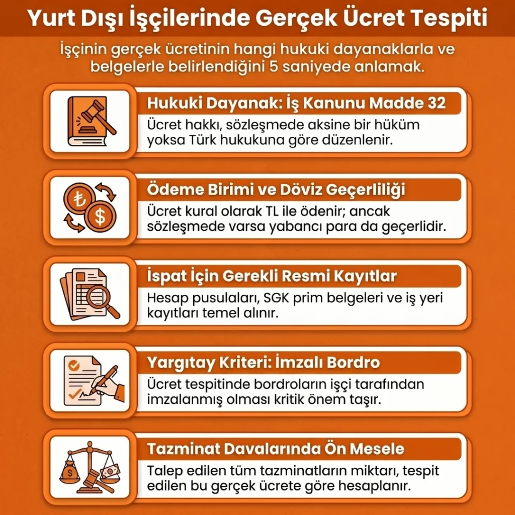 Yurt Dışında Çalışan İşçilerin Ücret Tespiti