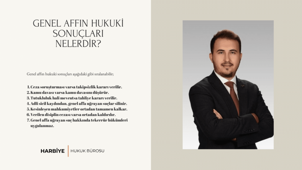 GENEL AFFIN HUKUKİ SONUÇLARI NELERDİR?