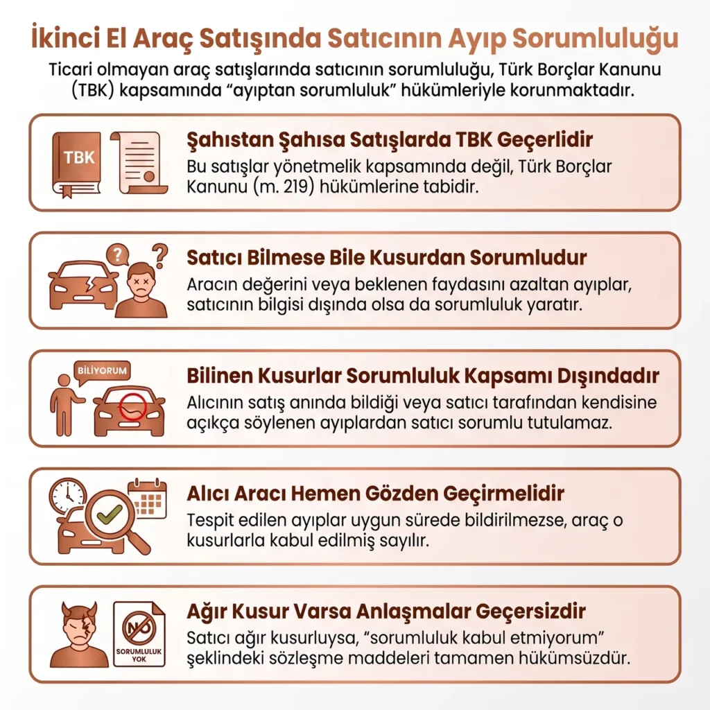 Ayıplı Araç Satışında Satıcının Sorumluluğu