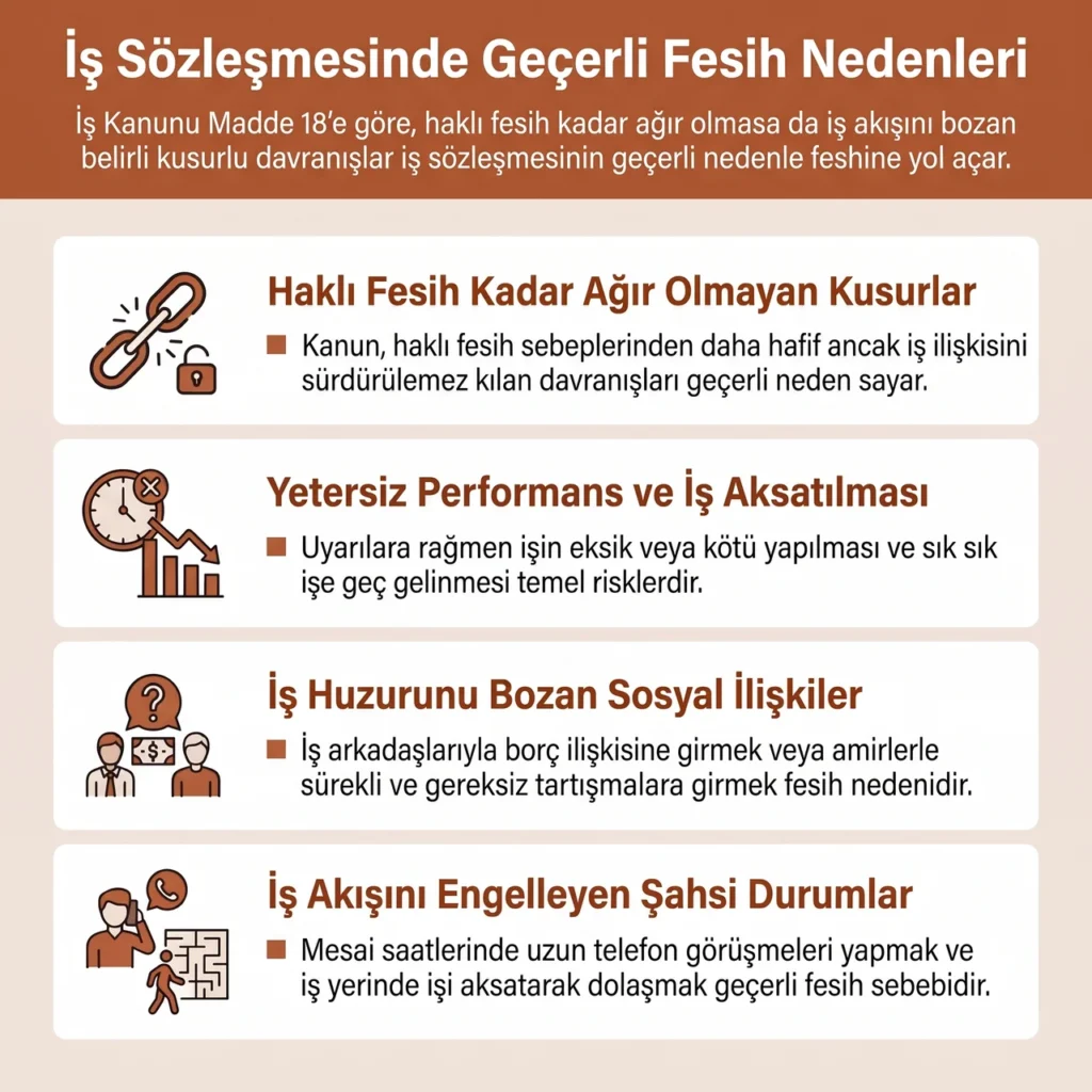 Geçerli Fesih Nedenleri