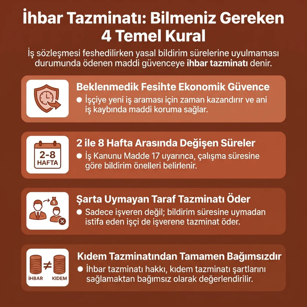 Geçerli Fesihte İhbar Tazminatı