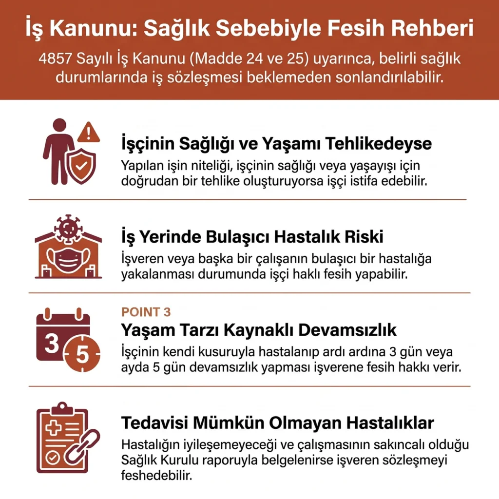 İş Kanunu'nda Sağlık Sebebiyle Fesih