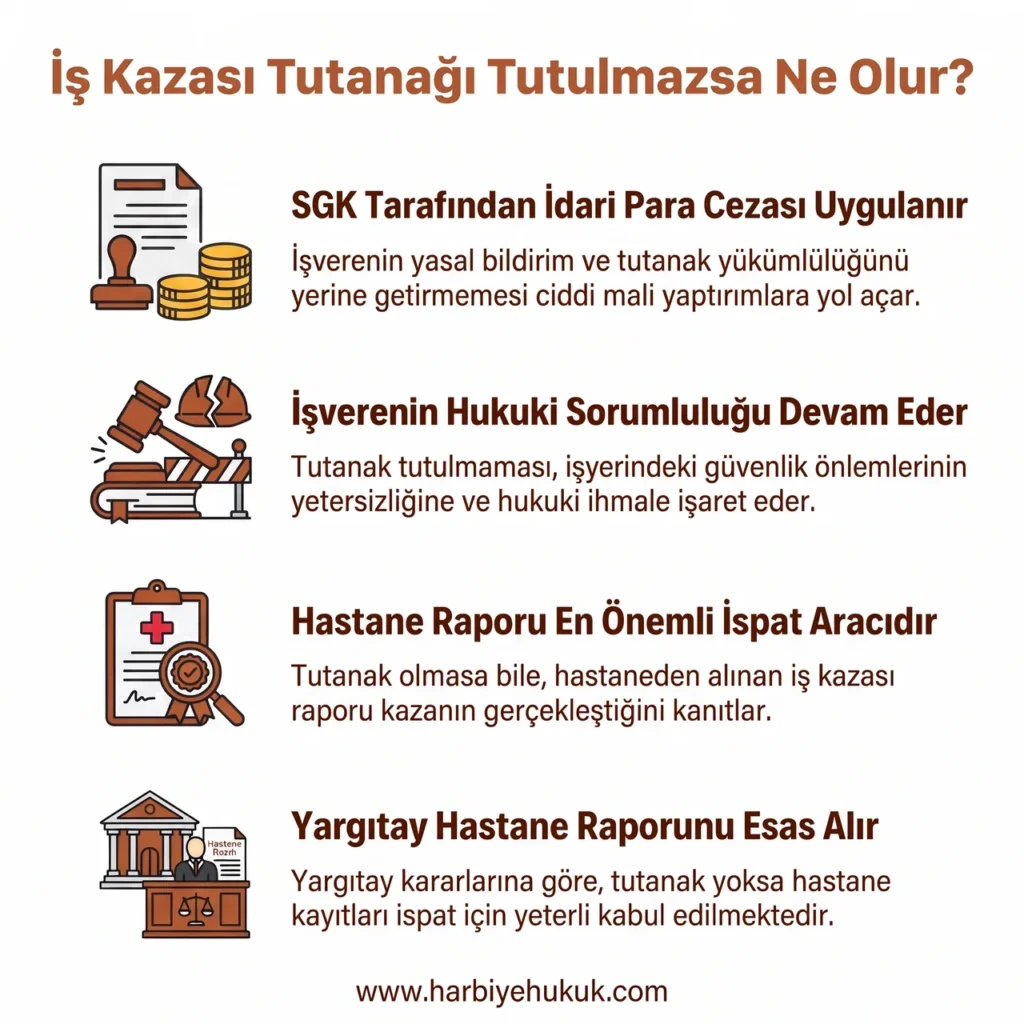 İş Kazası Tutanağı Tutulmazsa Ne Olur?