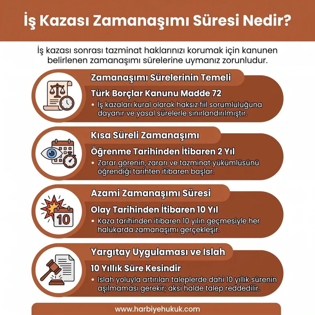 İş Kazası Zamanaşımı Süreleri