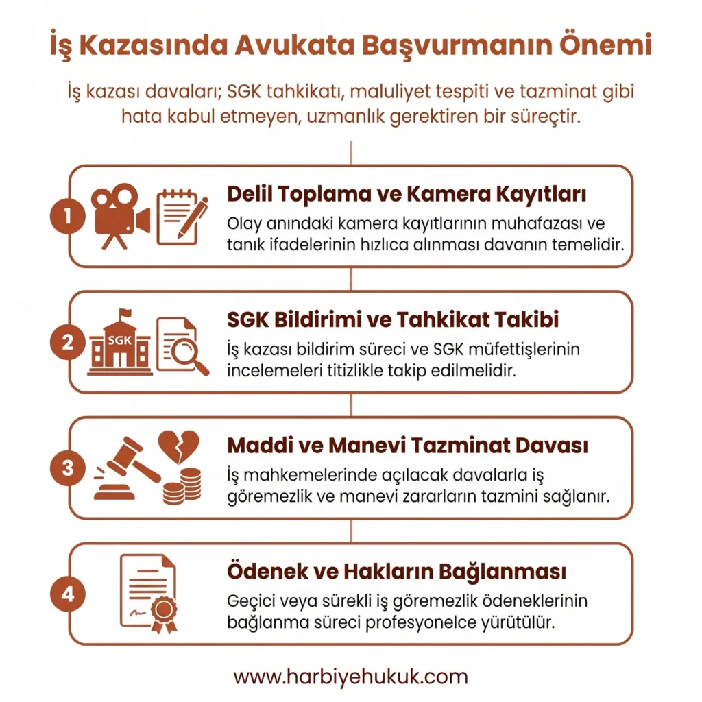 İş Kazasında Avukata Başvurmanın Önemi