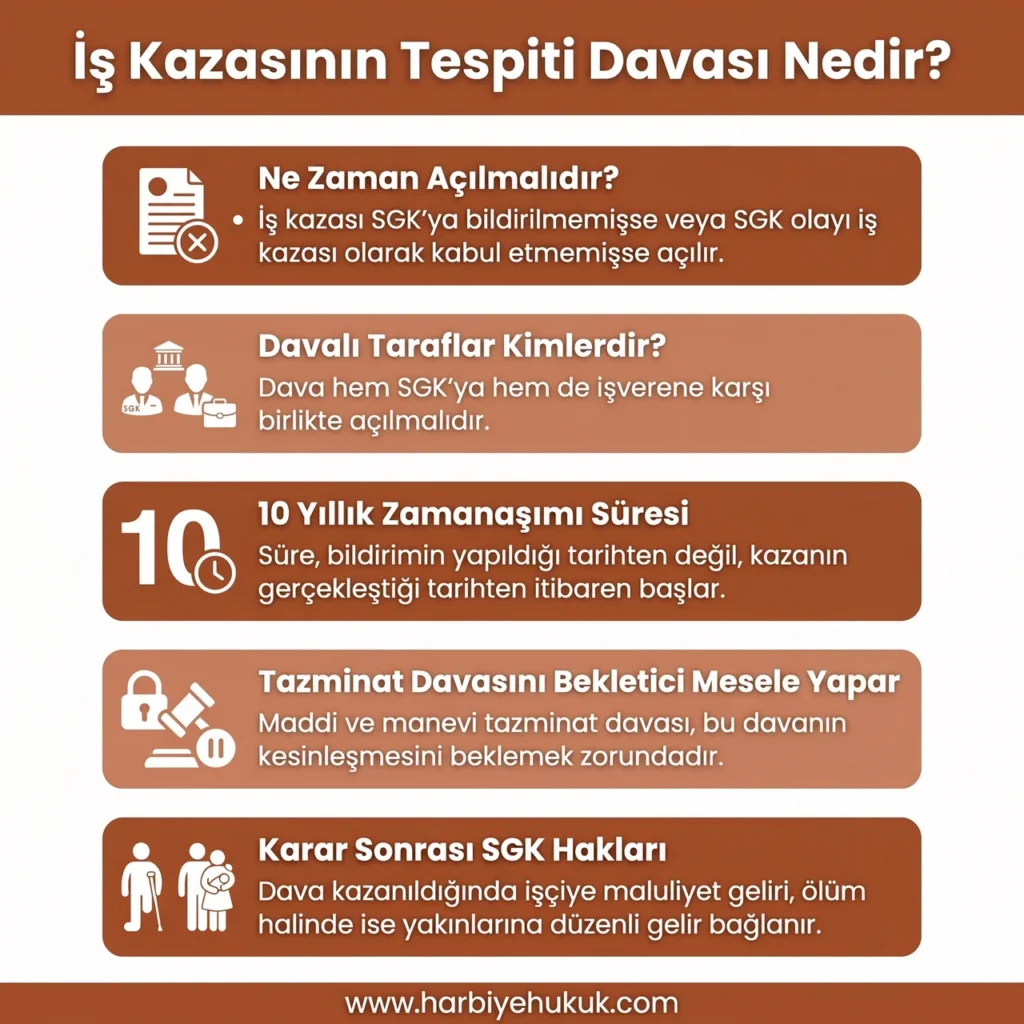 İş Kazasının Tespiti Davası Nedir?