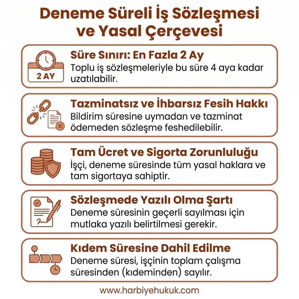 İş Sözleşmesi Türlerinden Deneme Süreli İş Sözleşmesi