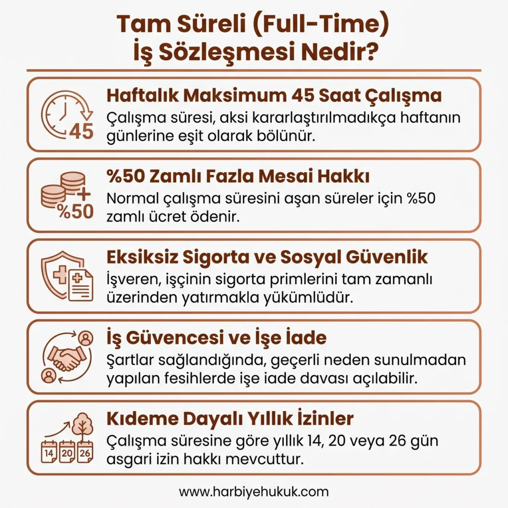 İş Sözleşmesi Türlerinden Tam Süreli İş Sözleşmesi
