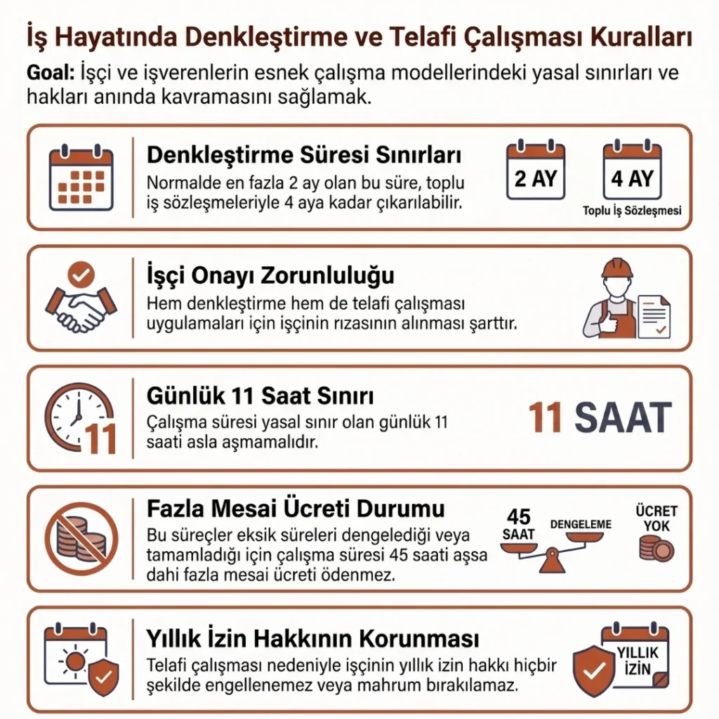 İşçi Çalışma Sürelerinde Telafi ve Denkleştirme