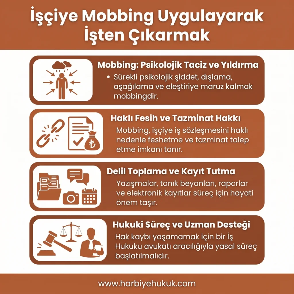 İşçiye Mobbing Uygulayarak İşten Çıkarmak