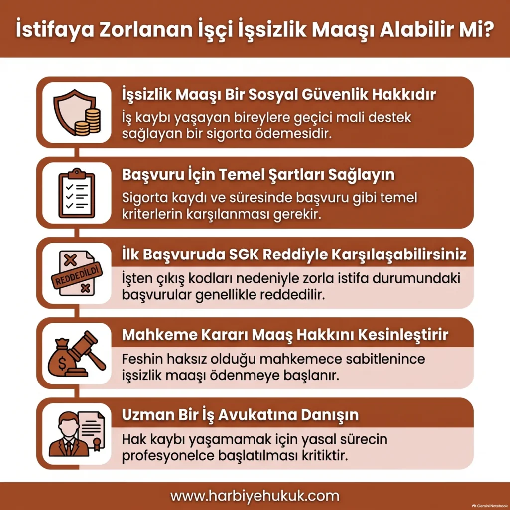 İstifaya Zorlanan İşçi İşsizlik Maaşı Alabilir Mi?