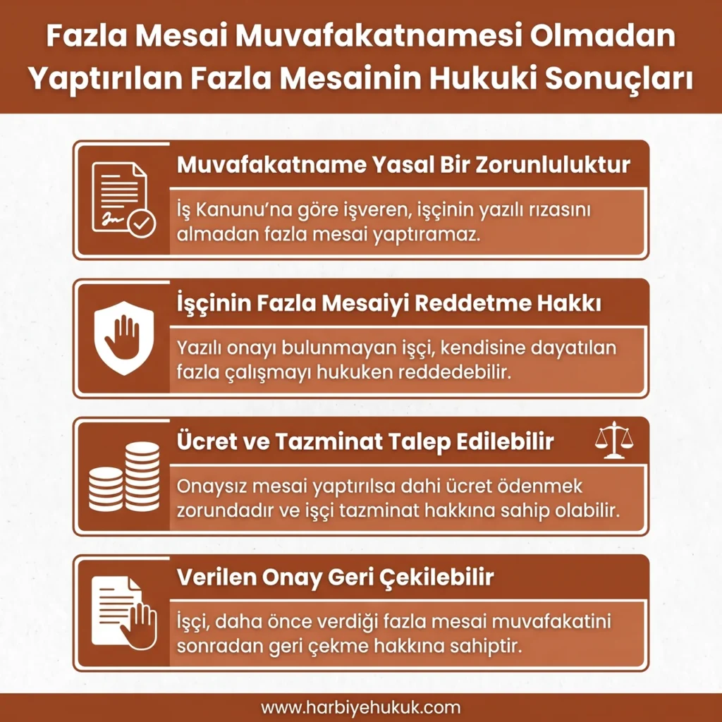 Onaysız Fazla Mesainin Hukuki Sonuçları