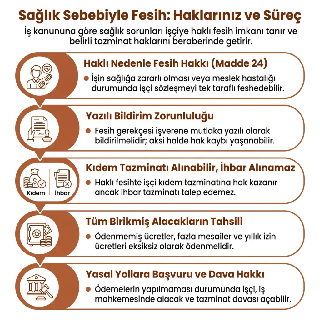 Sağlık Sebebiyle Fesih Şartları