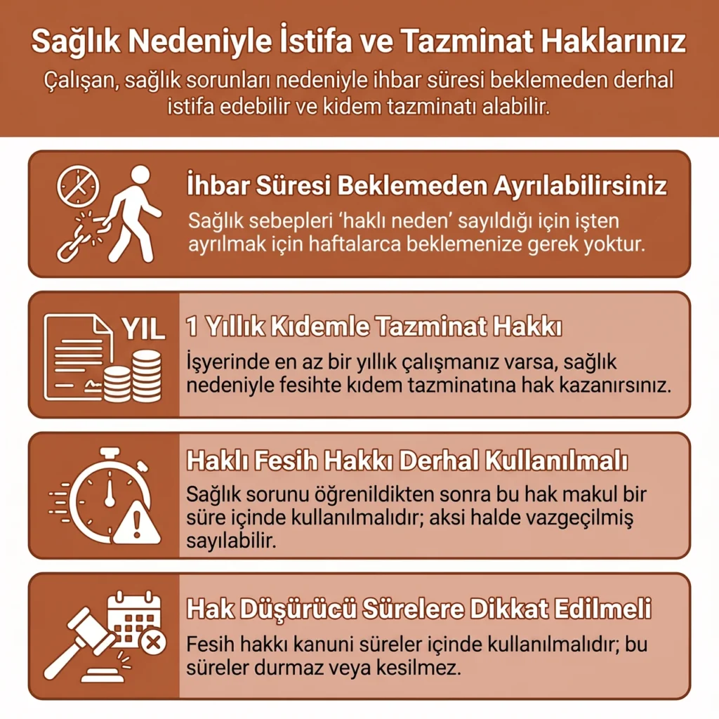 Sağlık Sebebiyle Fesih ve İstifa