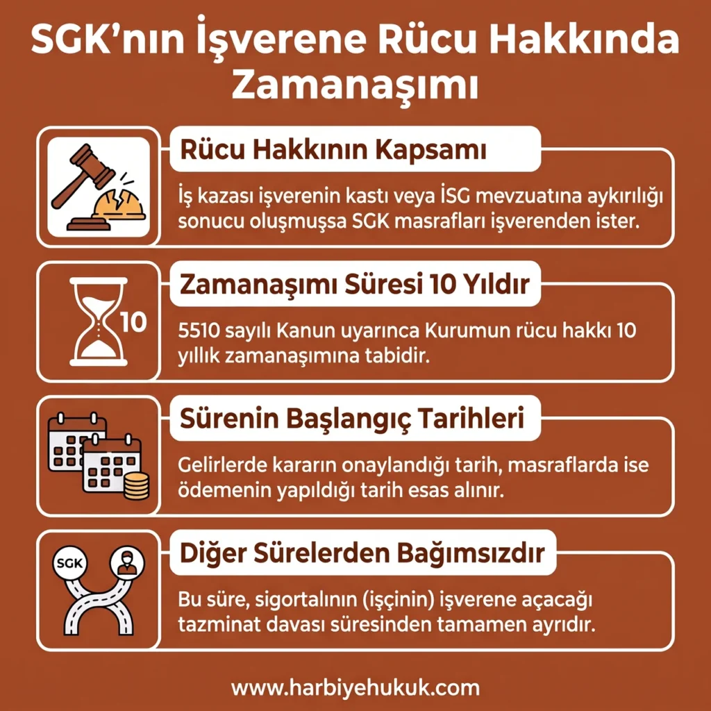 SGK nın İşverene Rücu Hakkında Zamanaşımı